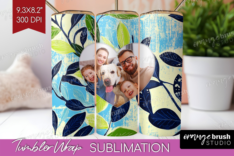Eucalyptus Photo Tumbler PNG - Botanical Picture Tumbler