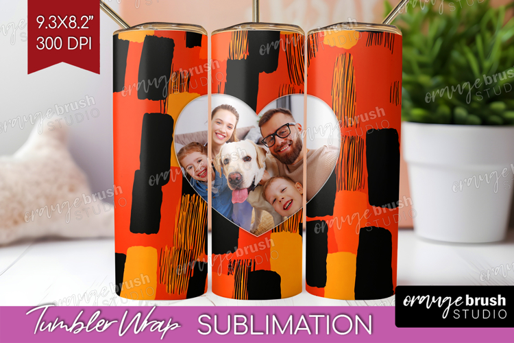Halloween Photo Tumbler PNG - Brush Stroke Picture Tumbler