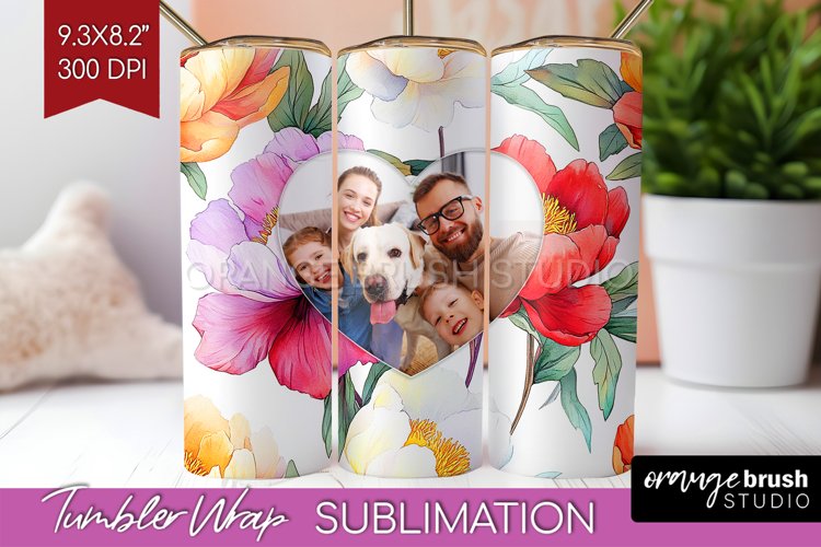 Flowers Photo Tumbler PNG - Floral Picture Tumbler Wrap