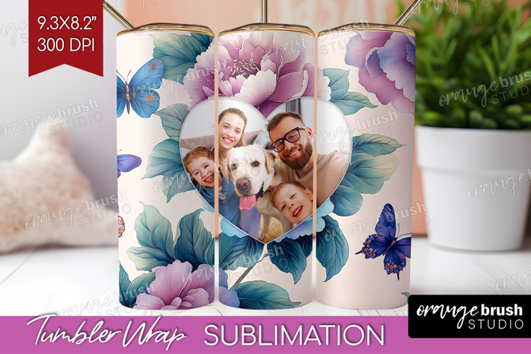 Floral Photo Tumbler PNG - Sping Flowers Picture Tumbler