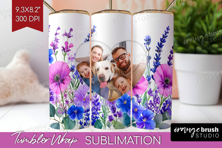 Wildflowers Photo Tumbler PNG - Summer Flowers Picture Wrap example image 1