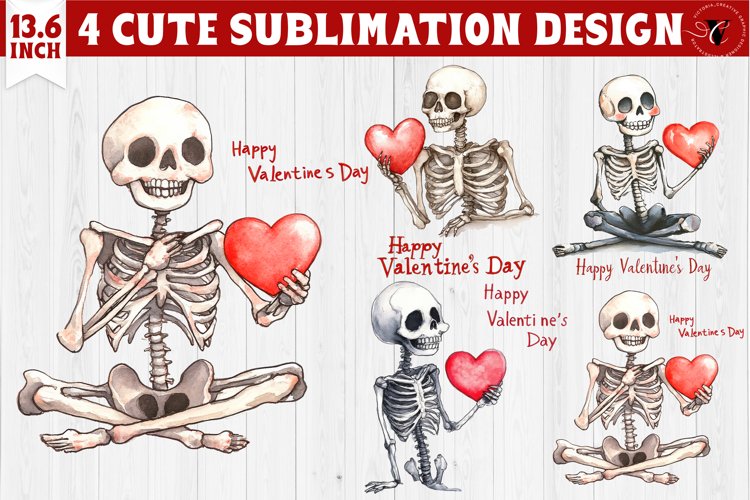 Valentines Skeleton clipart | Happy Valentines Day