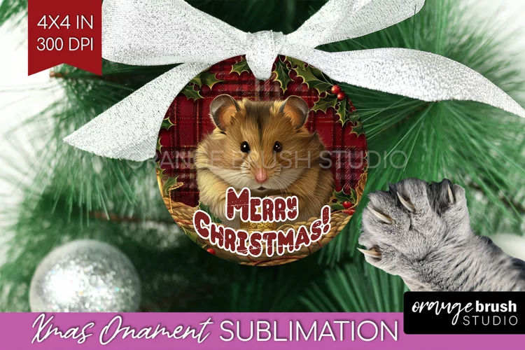 Vintage Christmas Ornament PNG - Retro Xmas Sublimation