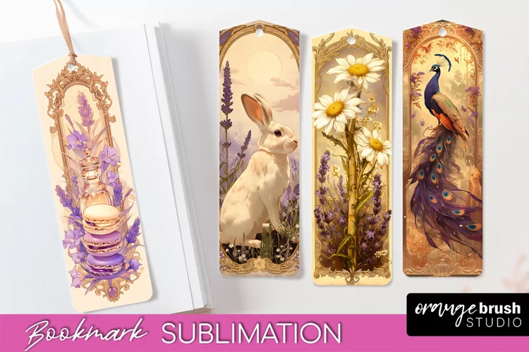 Vintage Scrapbook Bookmark Sublimation - Ephemera Bookmarks