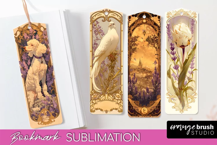 Vintage Scrapbook Bookmark Sublimation - Ephemera Bookmarks
