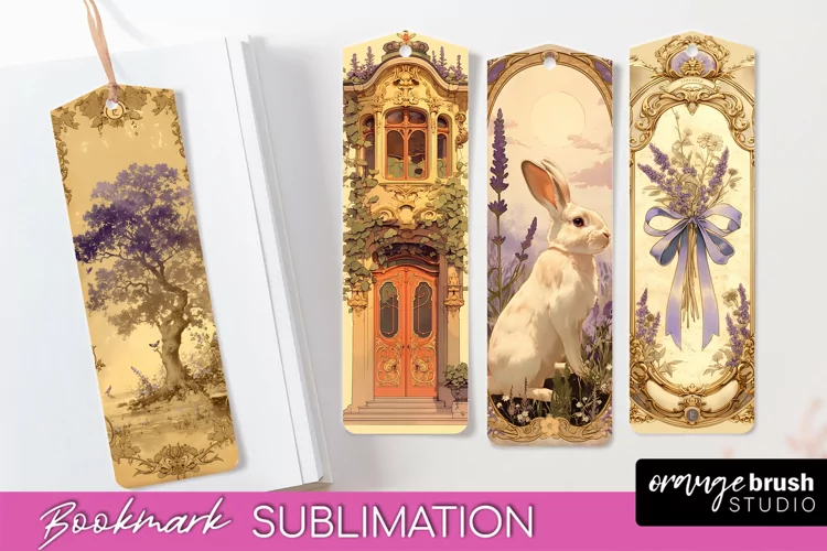 Vintage Scrapbook Bookmark Sublimation - Ephemera Bookmarks
