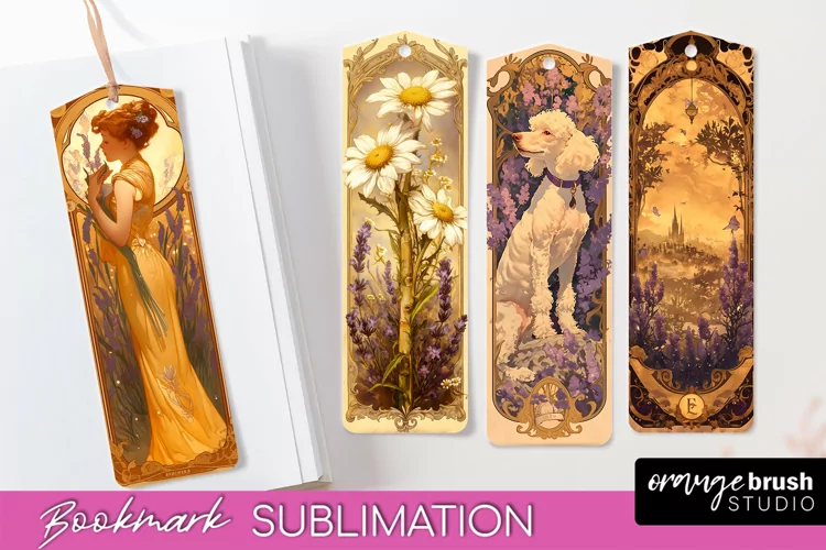 Vintage Scrapbook Bookmark Sublimation - Ephemera Bookmarks