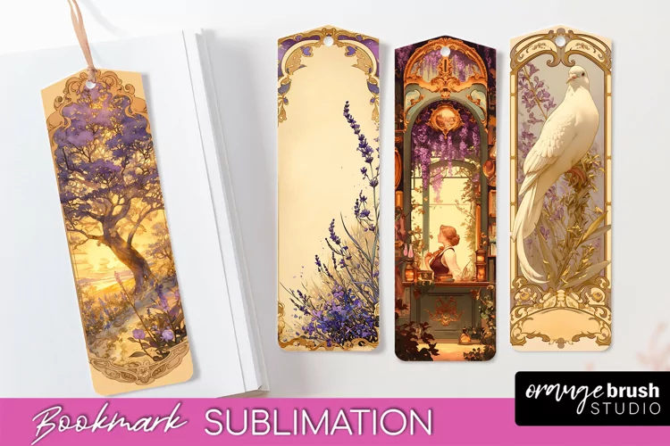Vintage Scrapbook Bookmark Sublimation - Ephemera Bookmarks