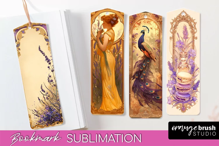 Vintage Scrapbook Bookmark Sublimation - Ephemera Bookmarks