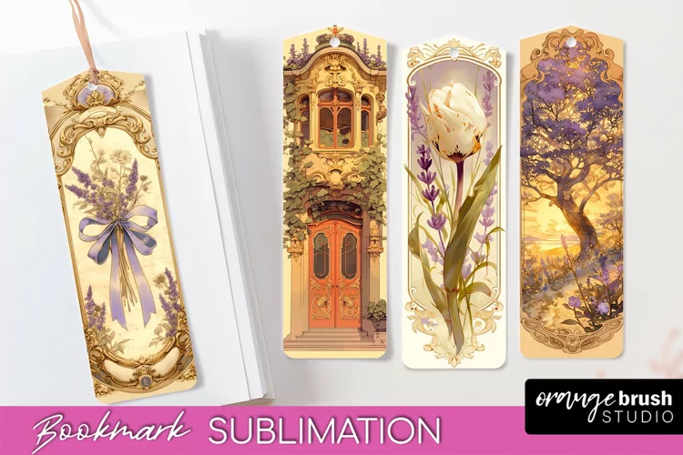 Vintage Scrapbook Bookmark Sublimation - Ephemera Bookmarks