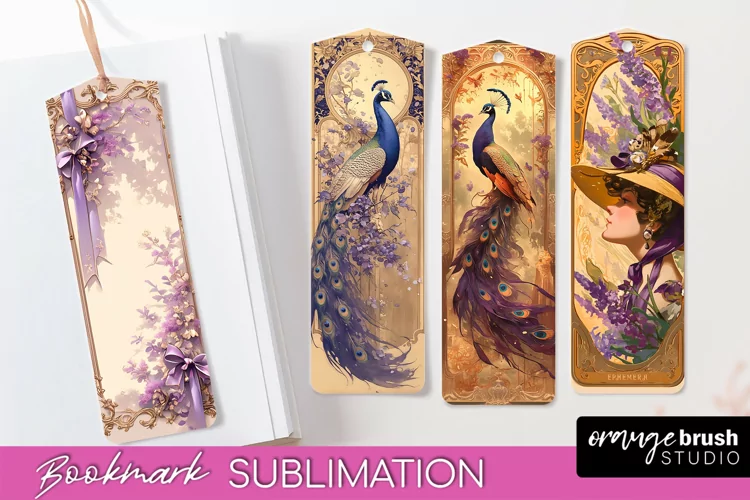 Vintage Scrapbook Bookmark Sublimation - Ephemera Bookmarks