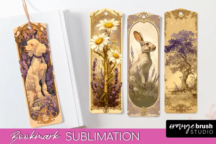 Vintage Scrapbook Bookmark Sublimation - Ephemera Bookmarks