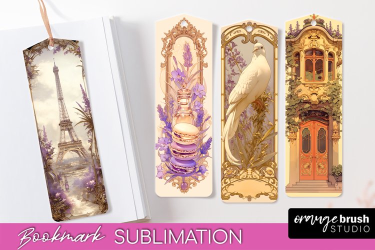 Vintage Scrapbook Bookmark Sublimation - Ephemera Bookmarks