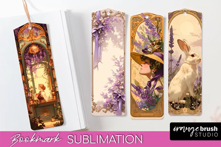 Vintage Scrapbook Bookmark Sublimation - Ephemera Bookmarks