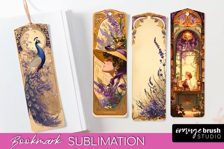 Vintage Scrapbook Bookmark Sublimation - Ephemera Bookmarks