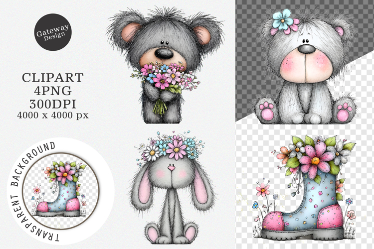 Cute Flowers Clipart Image 23