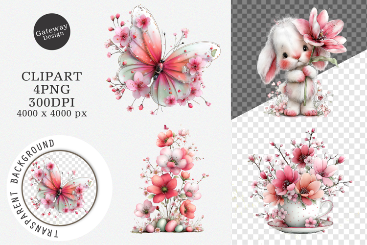 Whimsical spring clipart Png