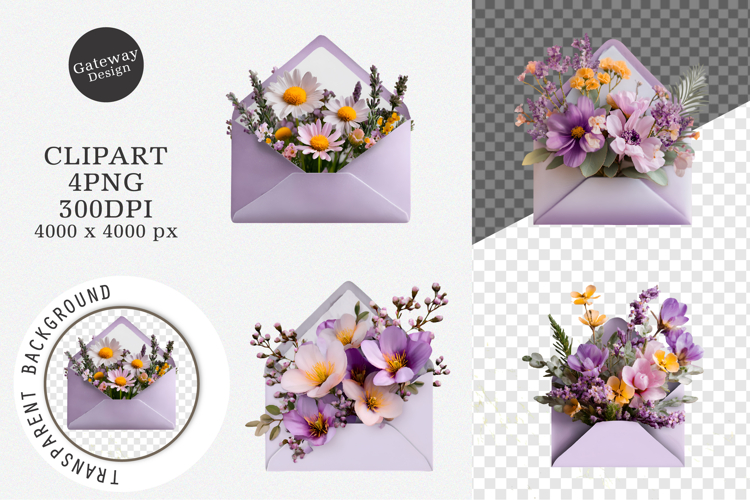 Whimsical Yellow Flowers Spring Clipart