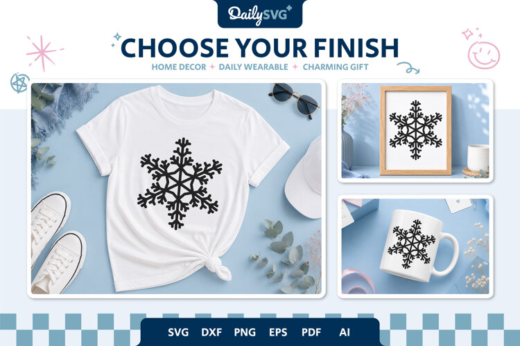 Winter Snowflake SVG example image 1