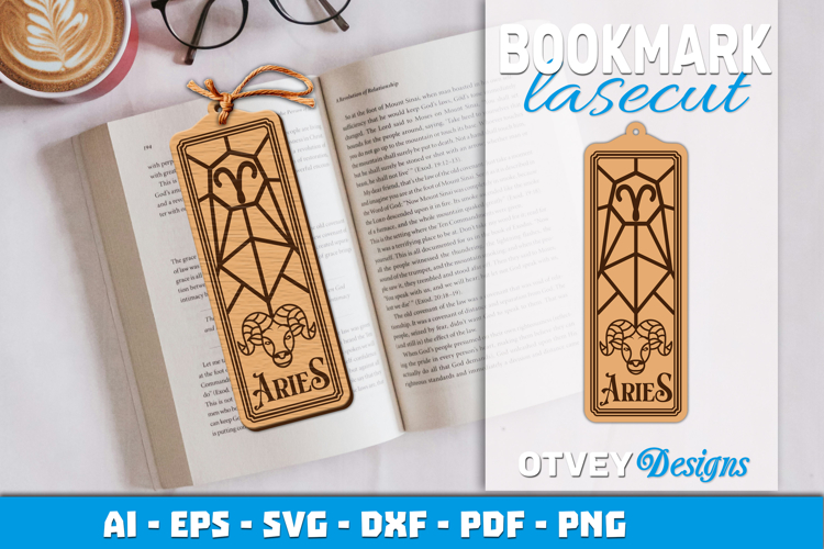 Zodiac Bookmark Lasercut | Bookmark Design Lasercut