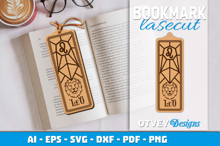Zodiac Bookmark Lasercut | Bookmark Design Lasercut