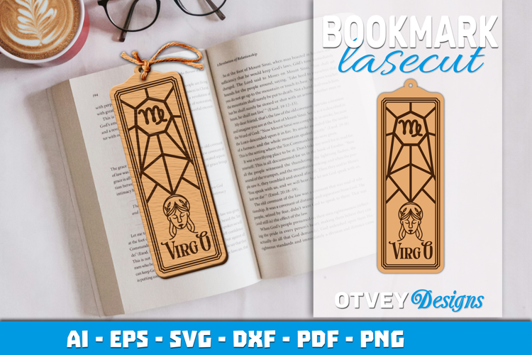 Zodiac Bookmark Lasercut | Bookmark Design Lasercut