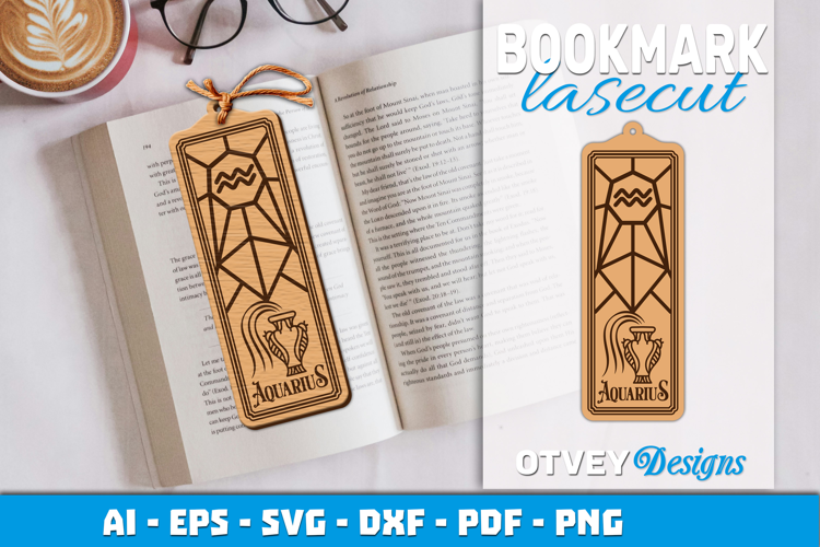 Zodiac Bookmark Lasercut | Bookmark Design Lasercut