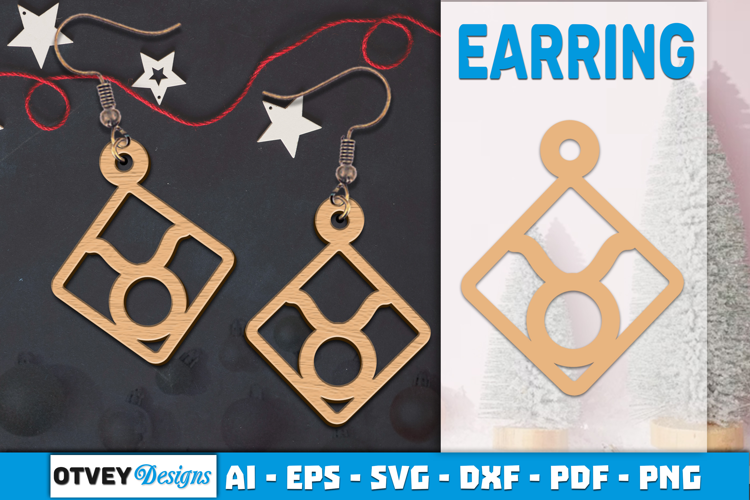 Zodiac Earring Lasercut | Earring Design Lasercut