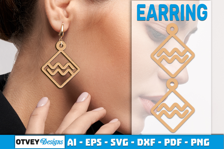 Zodiac Earring Lasercut | Earring Design Lasercut