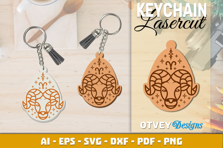 Zodiac Keychain Lasercut | Keychain Design Lasercut
