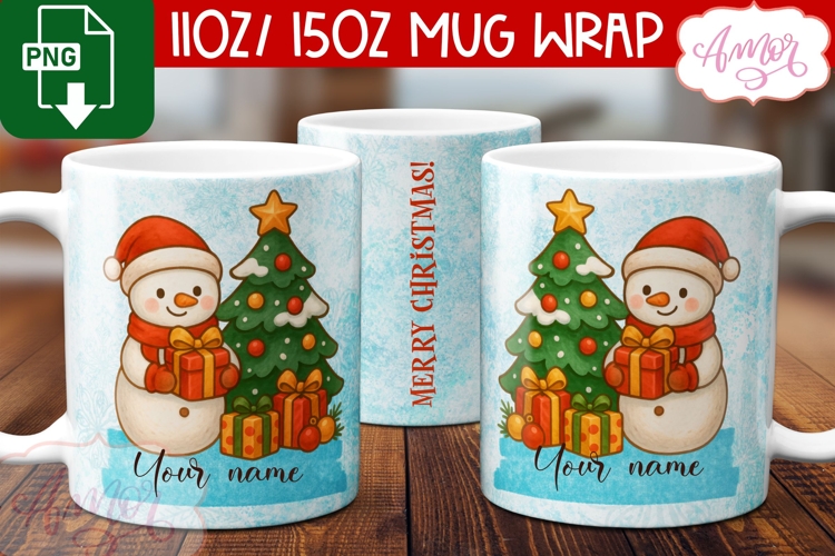 11oz Sublimation Mug Template Image 3