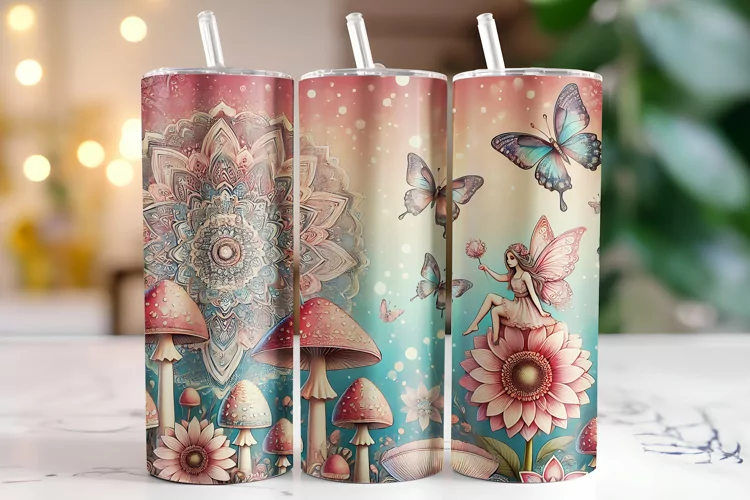 Mushroom Tumbler Wrap | Sublimation | Tumblers