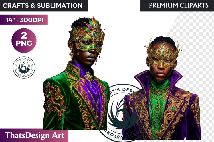 Mardi Gras Carnival Masquerade Clipart PNG scrapbooking