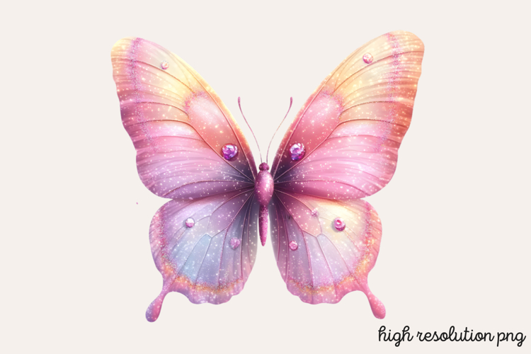 Pink Butterfly Clipart Image 18