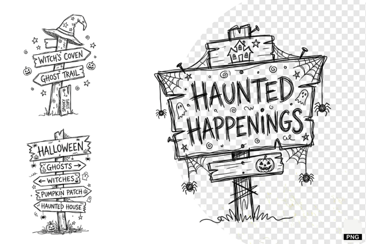 Doodle Halloween Clipart