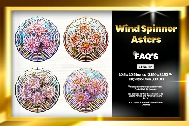 Aster Wind Spinner Sublimation - 04 Variations