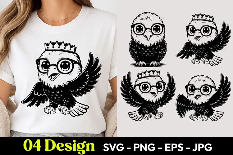 Cute Nerd Owl SVG PNG