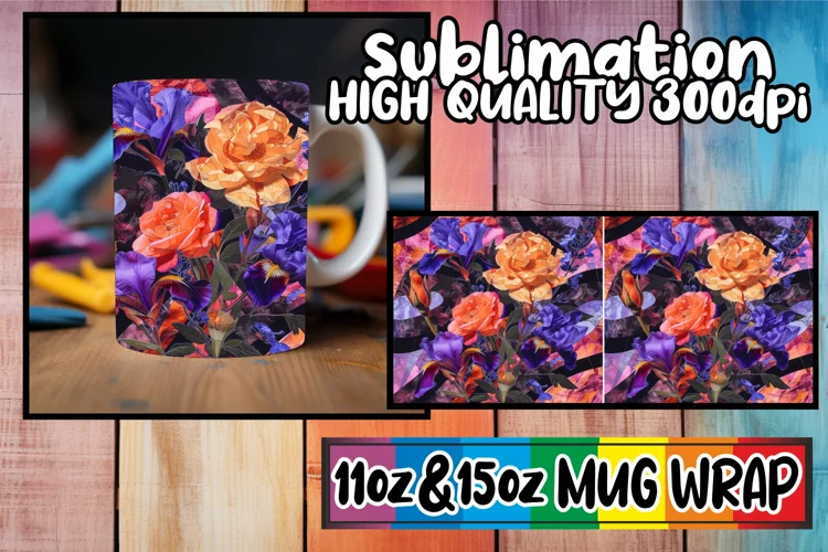 Springtime Abstract Whimsy Mug Design 11oz/15oz