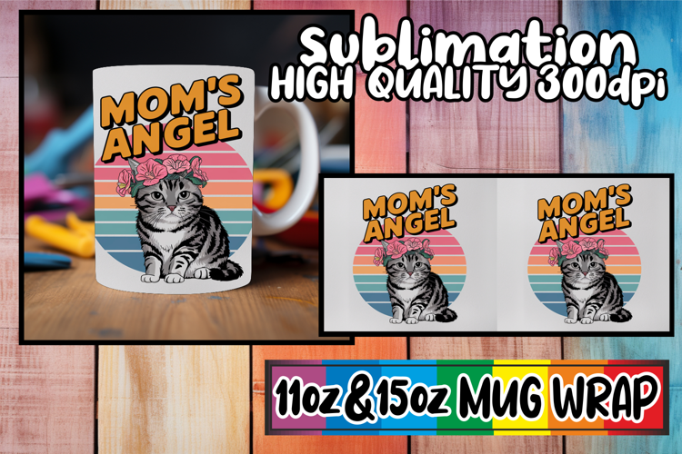 Magical moments 11oz 15oz mug wrap, Cat Lover
