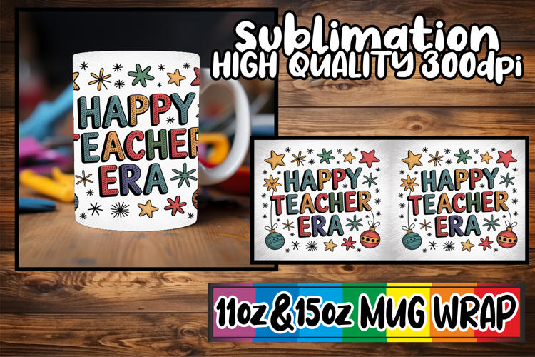 Unique sunsets 11oz 15oz sublimation wrap, Teacher