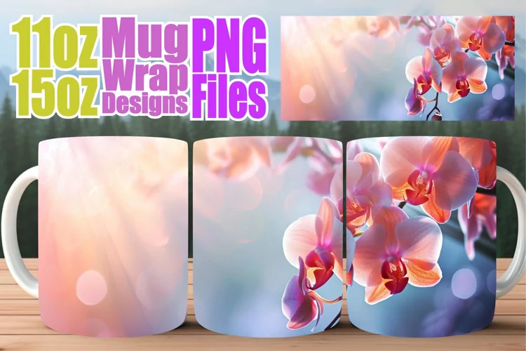 Whimsical Blossom Cup: Floral Sublimation 11oz