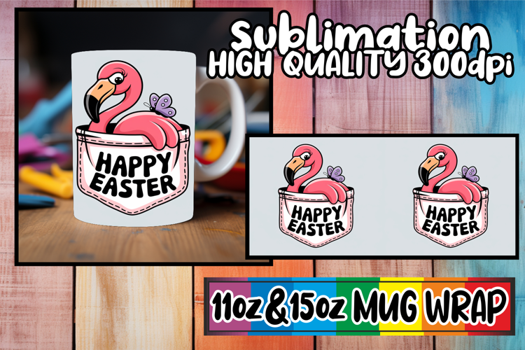 Happy adventures 11oz 15oz sublimation wrap, Easter Animals