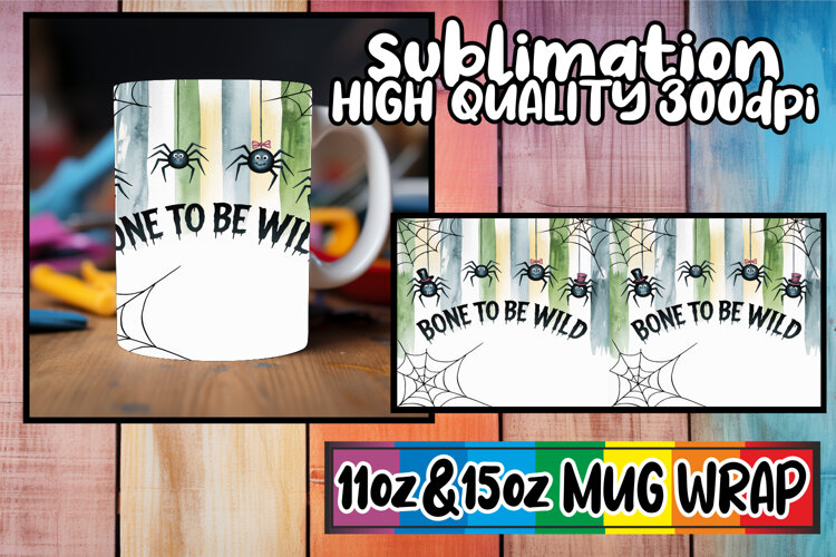 Colorful days sublimation print wrap, Halloween example image 1
