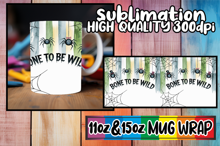 Colorful days sublimation print wrap, Halloween