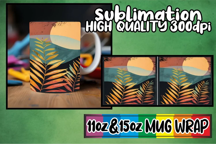 Spring Retro Revival: Mug Wrap Sublimation