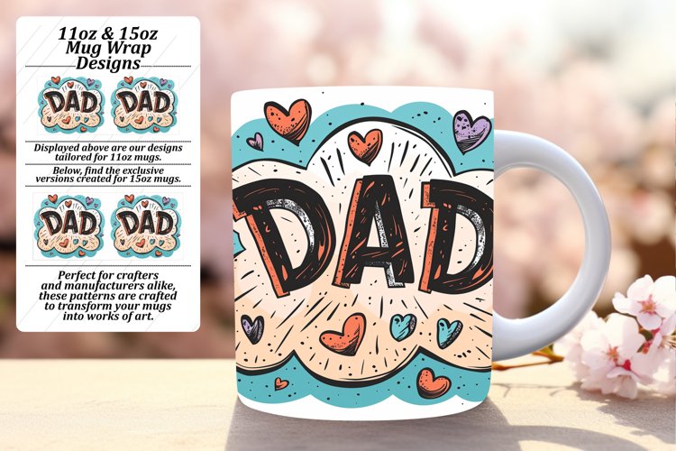Bright Watercolor Dad Design