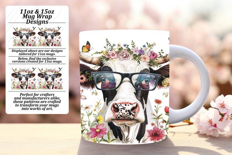 Colorful Bovine Elegance Sublimation