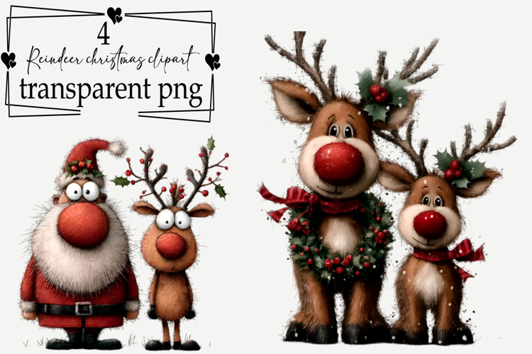 Christmas Reindeer Clipart Image 2