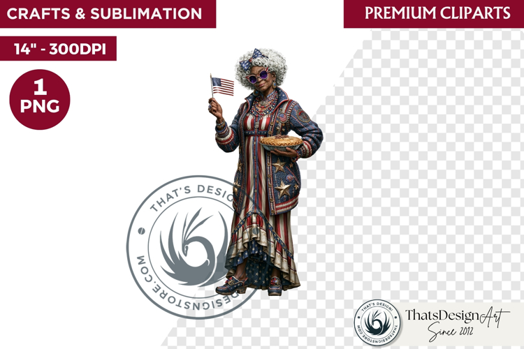 4th of July Character clipart, Patriotic Americana PNG