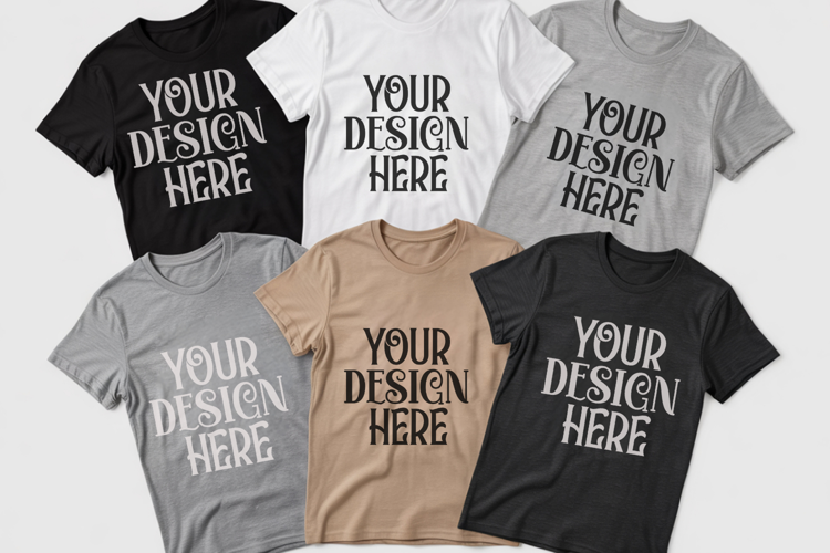Christmas Family Matching Group Flat Lay Mockup
